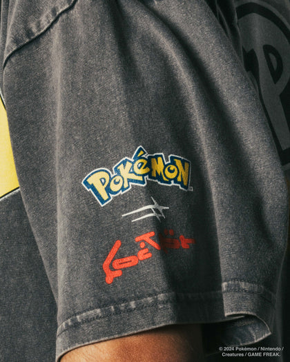 Pokémon By Loiter Pikachu Premium T-Shirt Charcoal