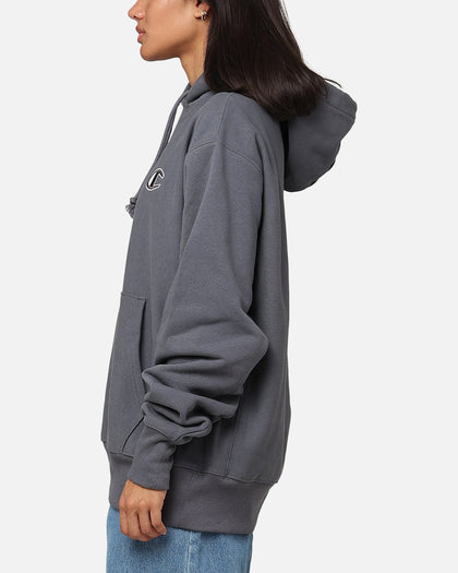 Champion Reverse Weave Big C Hoodie Medium Gray