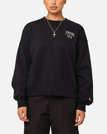 Jordan Women's Brooklyn Fleece Crewneck Black/Sail
