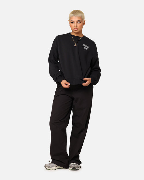 Jordan Women's Brooklyn Fleece Crewneck Black/Sail
