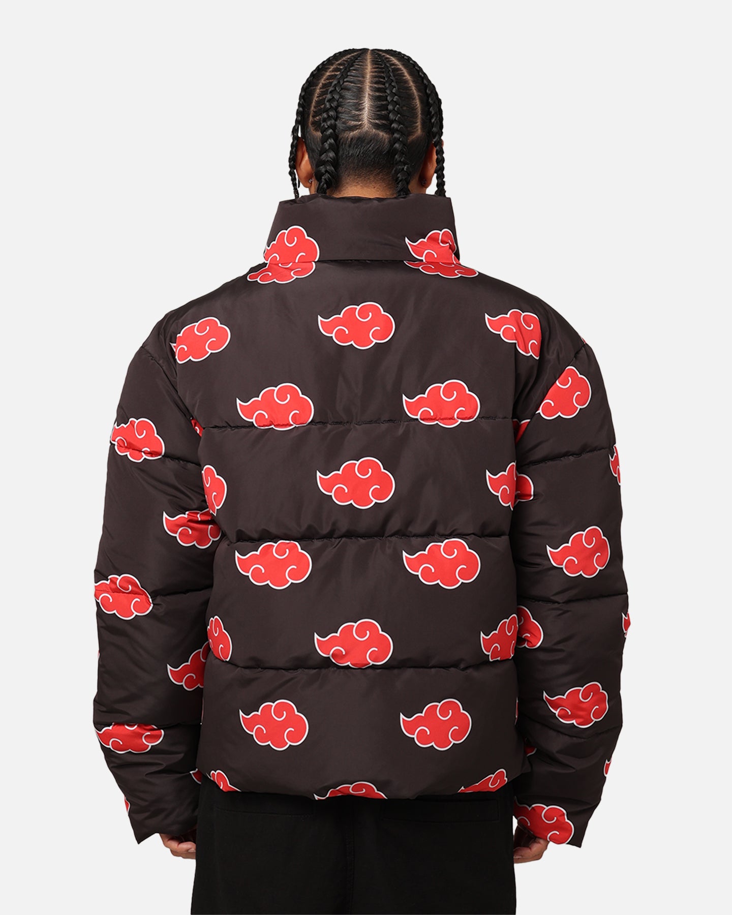 73Studio X Naruto Akatsuki Puffer Jacket Black | Culture Kings