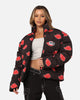 Goat Crew X Naruto Akatsuki Puffer Jacket Black