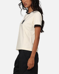 Pro Standard Women's Las Vegas Raiders SJ Ringer T-Shirt Eggshell/Black