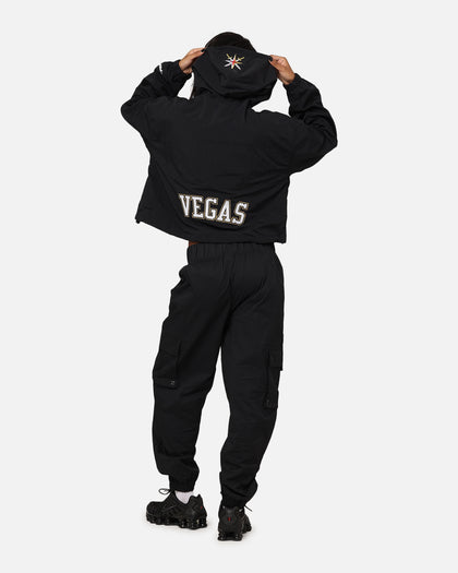 Pro Standard Women's Vegas Golden Knights Woven Half Zip Cropped Jacket Black