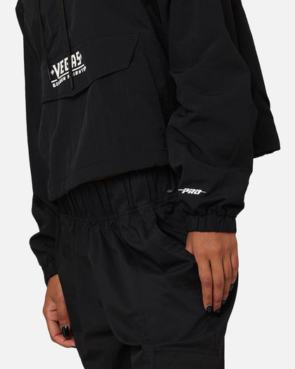 Pro Standard Women's Vegas Golden Knights Woven Half Zip Cropped Jacket Black