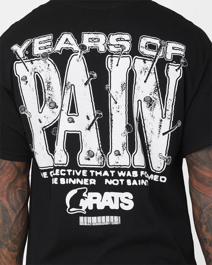 Rats Get Fat Years Of Pain T-Shirt Black