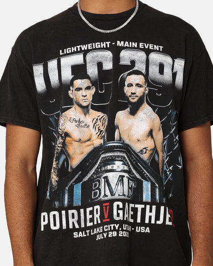UFC By Goat Crew Dustin Poirier vs. Justin Gaethje BMF Fight Vintage T-Shirt Black Wash