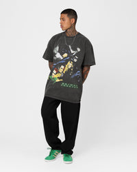 American Thrift X Batman Batman Forever Heavyweight Vintage T-Shirt Black Wash