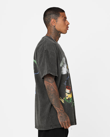 American Thrift X Batman Batman Forever Heavyweight Vintage T-Shirt Black Wash