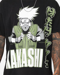 73Studio X Naruto Kakashi Vintage T-Shirt Black Wash