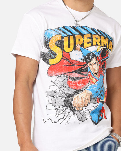 Goat Crew X DC Superman Man Of Steel T-Shirt White