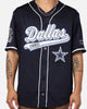 Pro Standard Dallas Cowboys Mesh Button Down Jersey Midnight Navy