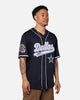 Pro Standard Dallas Cowboys Mesh Button Down Jersey Midnight Navy