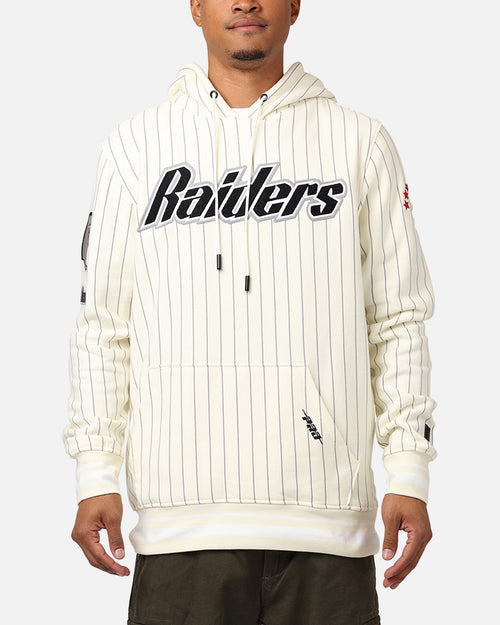 Pro Standard Las Vegas Raiders Pinstripe Hoodie Eggshell/Yellow
