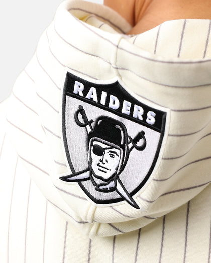 Pro Standard Las Vegas Raiders Pinstripe Hoodie Eggshell/Yellow