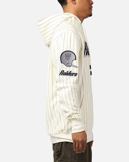 Pro Standard Las Vegas Raiders Pinstripe Hoodie Eggshell/Yellow