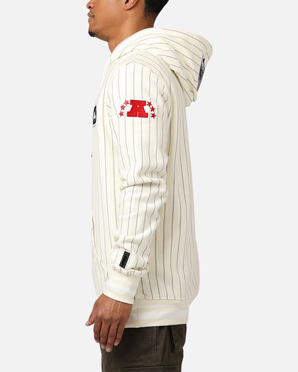 Pro Standard Las Vegas Raiders Pinstripe Hoodie Eggshell/Yellow