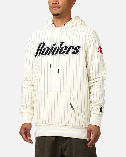 Pro Standard Las Vegas Raiders Pinstripe Hoodie Eggshell/Yellow