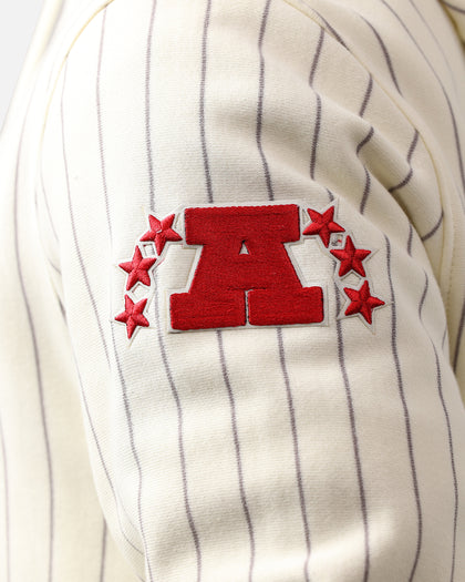 Pro Standard Las Vegas Raiders Pinstripe Hoodie Eggshell/Yellow