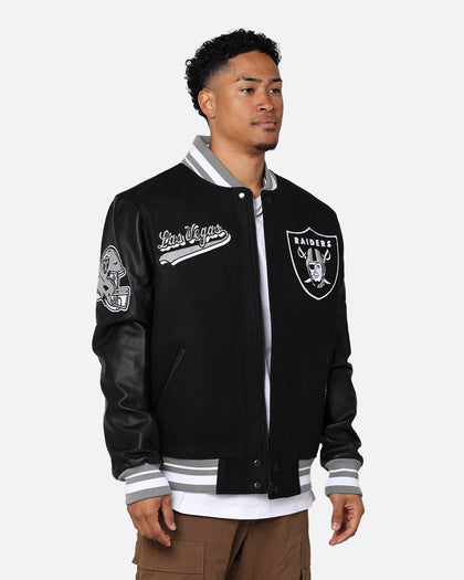 Pro Standard Las Vegas Raiders Wool Varsity Jacket Black/Grey