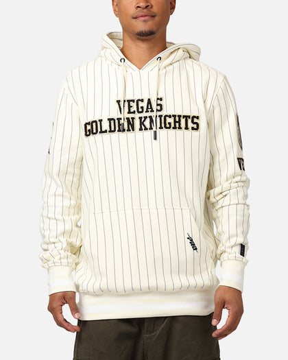 Pro Standard Vegas Golden Knights Pinstripe Hoodie Eggshell/Yellow