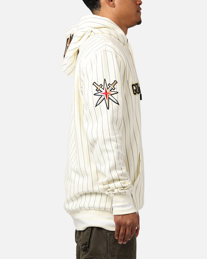 Pro Standard Vegas Golden Knights Pinstripe Hoodie Eggshell/Yellow