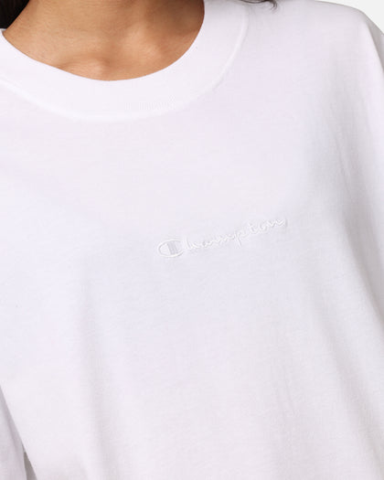 Champion Heritage New Script T-Shirt White