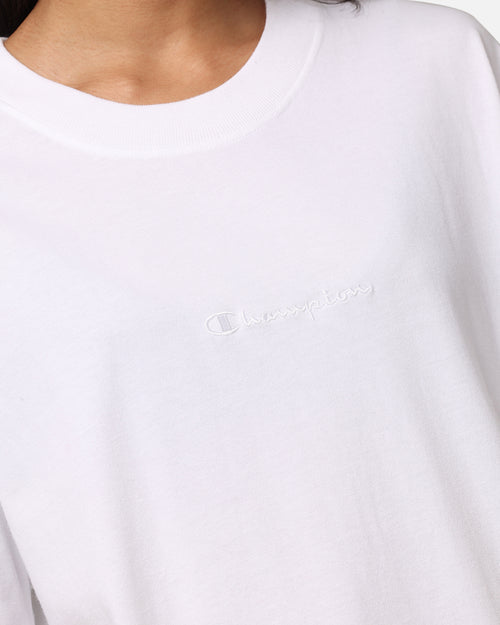 Champion Heritage New Script T-Shirt White