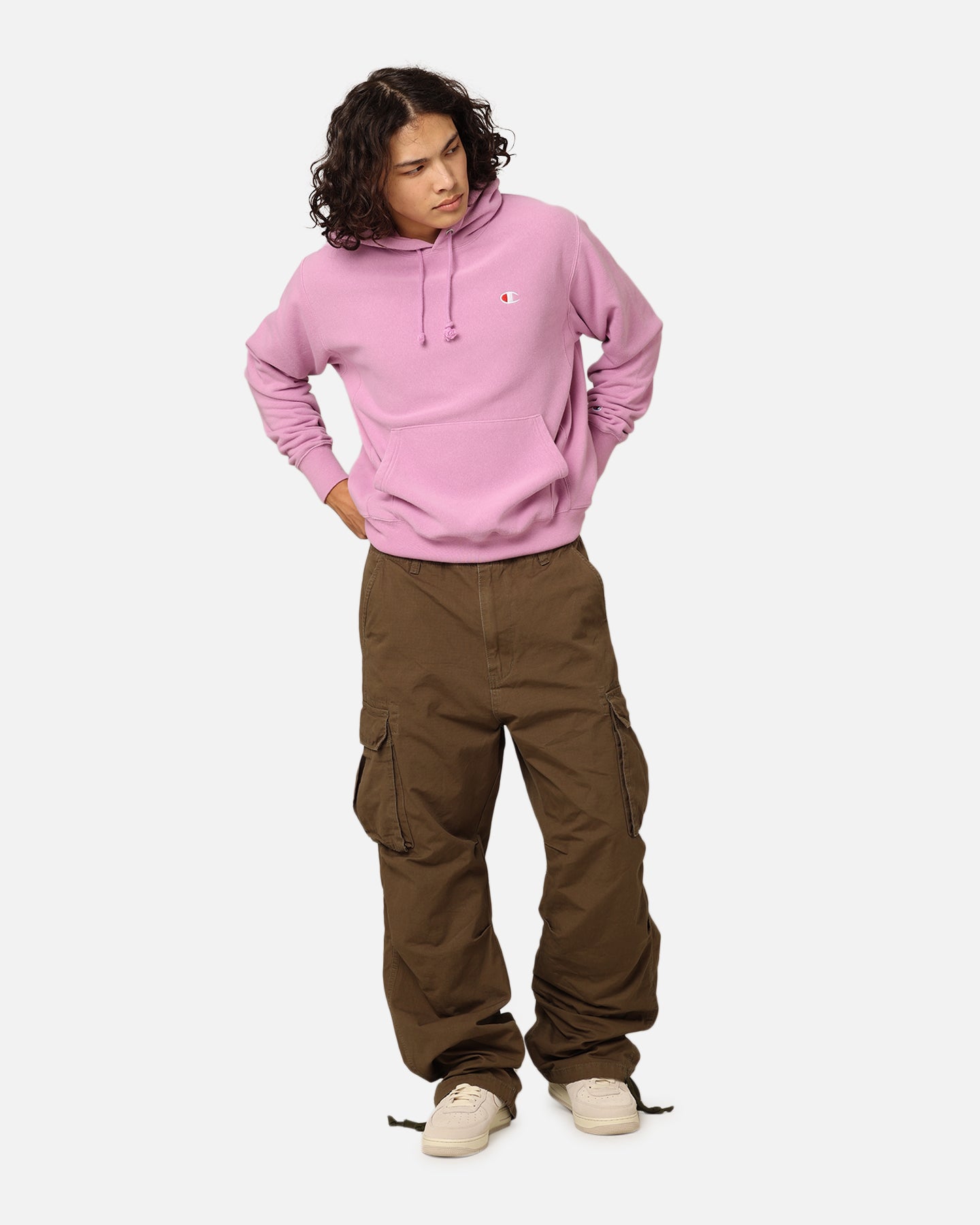 Champion Reverse Weave French Terry Hoodie Mauve | Culture Kings Champion Reverse Weave French Terry Hoodie Mauve | Culture Kings
