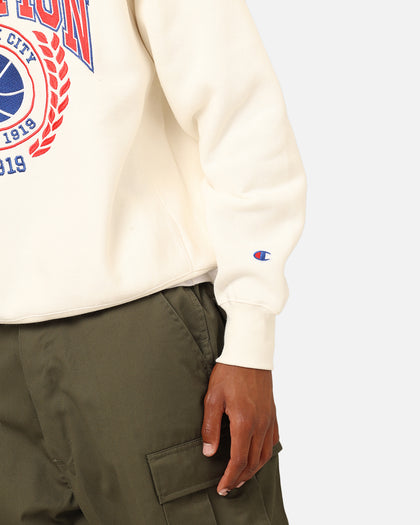 Champion Reverse Weave Field Basketball Crewneck White Ferrari