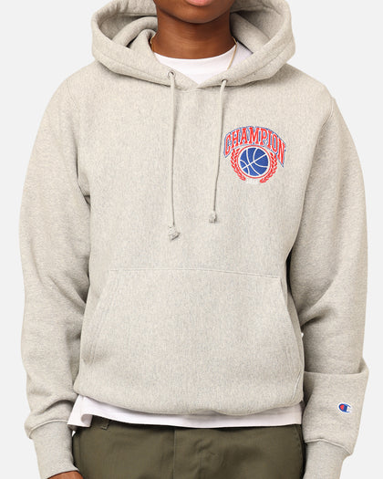 Champion Reverse Weave Field Basketball Hoodie Oxford Heather