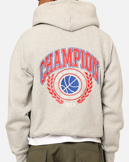 Champion Reverse Weave Field Basketball Hoodie Oxford Heather