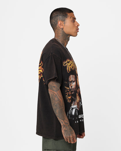 UFC By Goat Crew Kevin Holland Trailblazer Vintage T-Shirt Black Wash