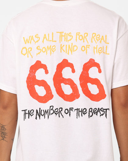 Iron Maiden Dancing Flames T-Shirt White