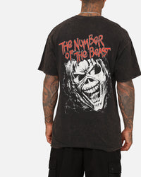 Iron Maiden Eddie Big Hand Vintage T-Shirt Black Wash