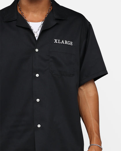 X-Large Bowling Club Short Sleeve Shirt Black