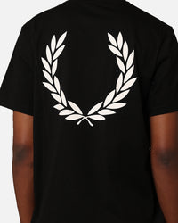 Fred Perry Back Graphic T-Shirt Black