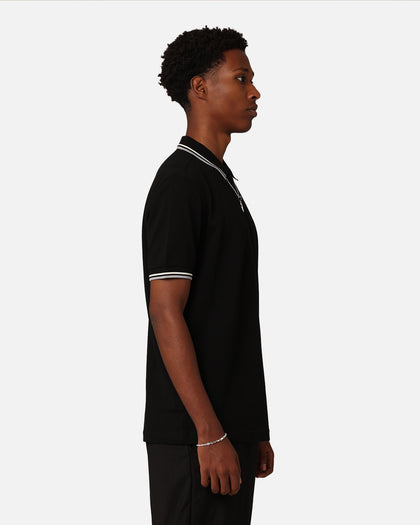 Fred Perry Twin Tipped Polo Shirt Black/Ecru