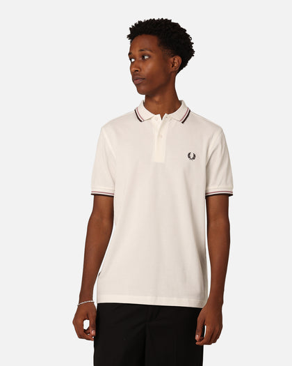 Fred Perry Twin Tipped Polo Shirt Snow White