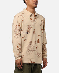 Students Golf Lauderdale Polo Shirt Sand