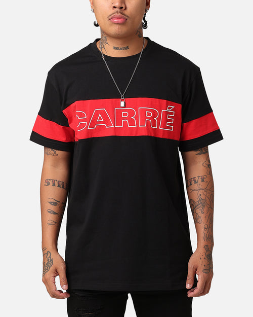 Carre Bars T-Shirt Black/Red
