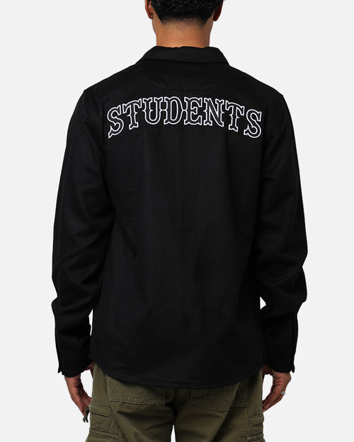 Students Golf Ackers Flannel Shirt Black