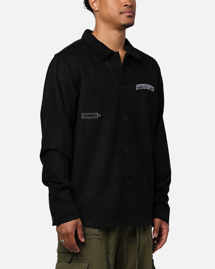 Students Golf Ackers Flannel Shirt Black