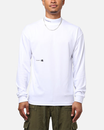 Students Golf Host Long Sleeve Mock Neck T-Shirt White