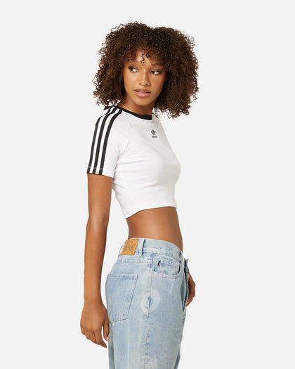 Adidas Women's 3-Stripes Baby T-Shirt White