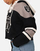 47 Brand Women's Las Vegas Raiders Cropped Lacer Hoodie Jet Black