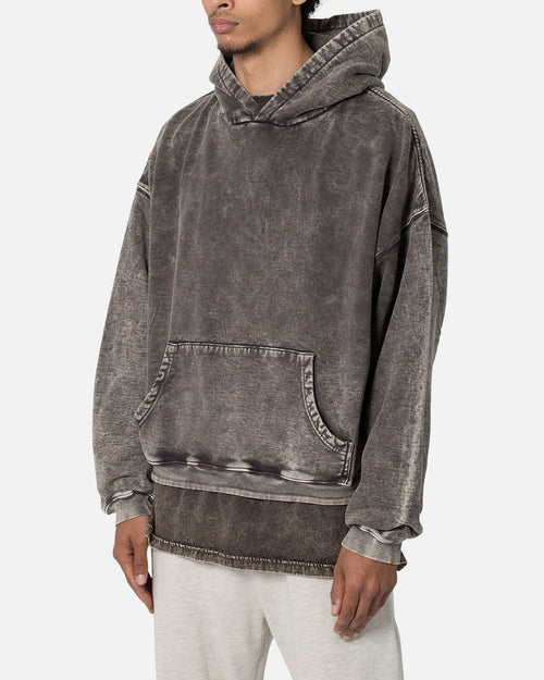 MNML Washed Acid Hoodie Black