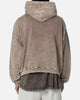 MNML Washed Acid Hoodie Brown