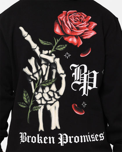Broken Promises Wishful Thinking Hoodie Black