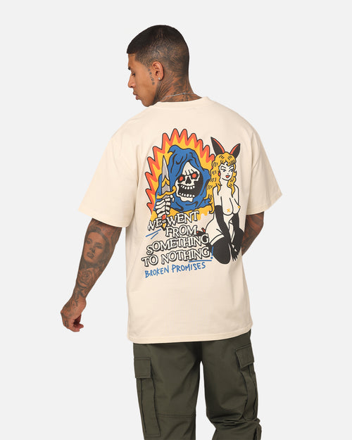 Broken Promises Something To Nothing T-Shirt Off White